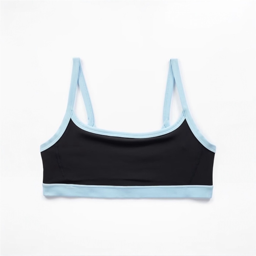 Athleta Square Neck Bra A-C NWT LARGE BLACK - Picture 5 of 7